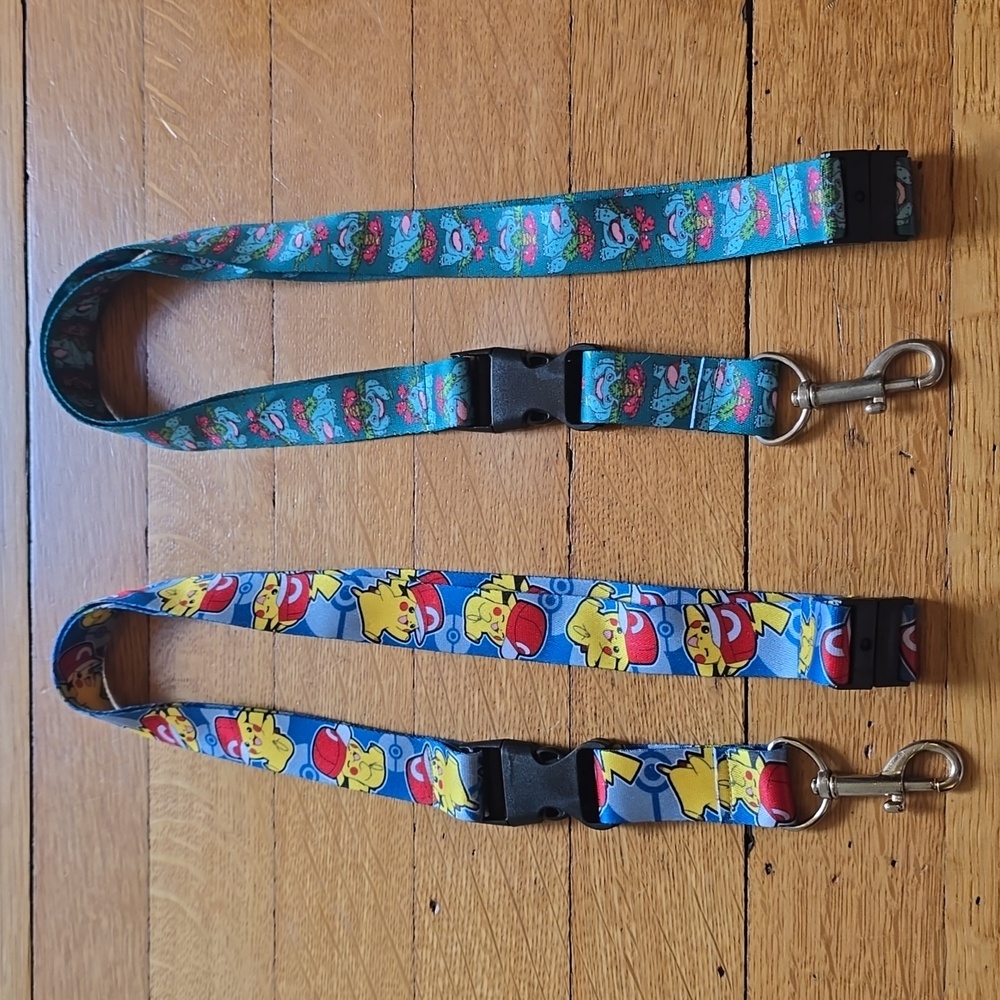 Pokemon, Pikachu & Venusaur, 2 Lanyard Set